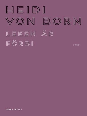 cover image of Leken är förbi